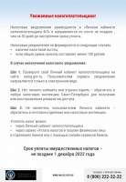 Управление Федеральной налоговой службы по Санкт-Петербургу напоминает о необходимости своевременной уплаты имущественных налогов физических лиц